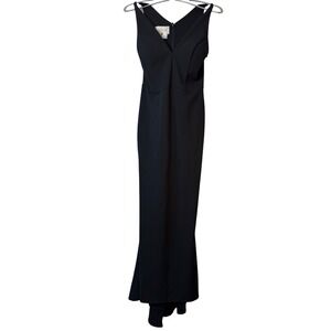 bhldn amelia deep v satin maxi dress Deep-v Sat BHLDN + Amelia Deep-V Flutter-Sleeve